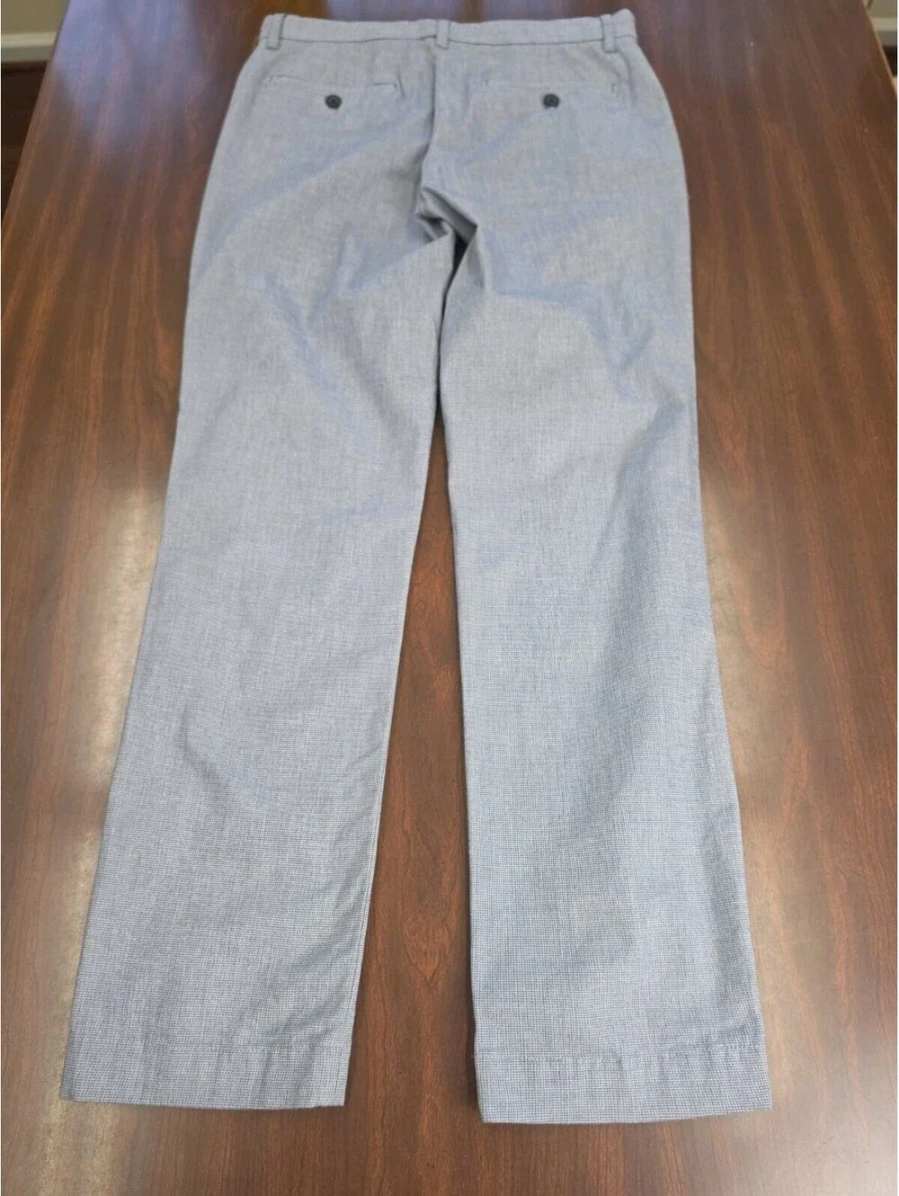 Banana Republic Mens Pants 30x30 Blue Textured Slim Fit Cotton Blend Casual